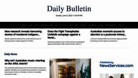 What Dailybulletin.com.au website looked like in 2023 (This year)