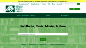 What Dekalblibrary.org website looked like in 2023 (This year)