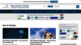 What Datasciencecentral.com website looked like in 2023 (This year)