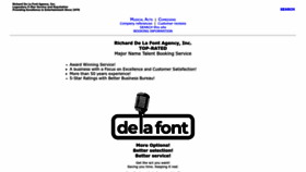 What Delafont.com website looked like in 2023 (This year)