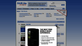 What Dar.fm website looked like in 2023 (This year)