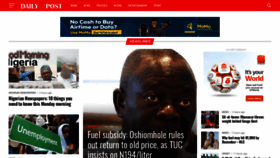 What Dailypost.ng website looked like in 2023 (This year)