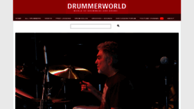 What Drummerworld.com website looked like in 2023 (This year)