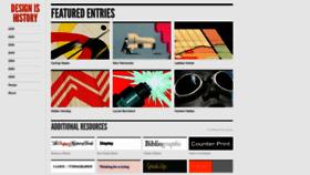 What Designishistory.com website looked like in 2023 (This year)