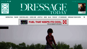 What Dressagetoday.com website looked like in 2023 (This year)