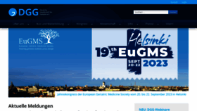 What Dggeriatrie.de website looked like in 2023 (This year)
