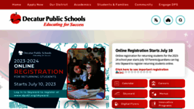 What Dps61.org website looked like in 2023 (This year)