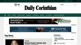 What Dailycorinthian.com website looked like in 2023 (This year)