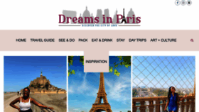 What Dreamsinparis.com website looked like in 2023 (This year)