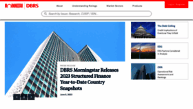 What Dbrs.com website looked like in 2023 (This year)