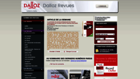What Dalloz-revues.fr website looked like in 2023 (This year)
