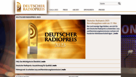 What Deutscher-radiopreis.de website looked like in 2023 (This year)