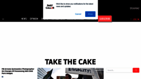 What Dailycaller.com website looked like in 2023 (This year)