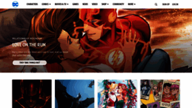 What Dccomics.com website looked like in 2023 (This year)