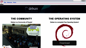 What Debian.org website looked like in 2023 (This year)