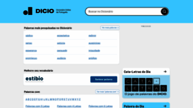 What Dicio.com.br website looked like in 2023 (This year)