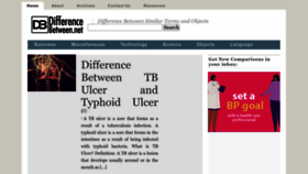 What Differencebetween.net website looked like in 2023 (2 years ago)