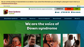 What Downsyndrome.org.au website looked like in 2023 (This year)
