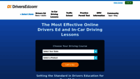What Driversed.com website looked like in 2023 (This year)