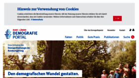What Demografie-portal.de website looked like in 2023 (2 years ago)