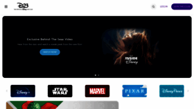 What D23.com website looked like in 2023 (This year)