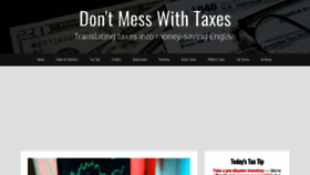 What Dontmesswithtaxes.com website looked like in 2023 (1 year ago)