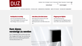 What Duz.de website looked like in 2023 (This year)