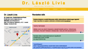 What Drlaszlolivia.hu website looked like in 2023 (This year)