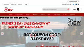 What Diy-ejuice.com website looked like in 2023 (This year)