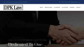 What Dpklawyers.com website looked like in 2023 (This year)