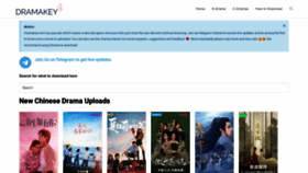 What Dramakey.com website looked like in 2023 (2 years ago)