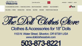 What Dollclothesstore.com website looked like in 2023 (This year)