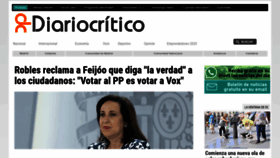 What Diariocritico.com website looked like in 2023 (This year)