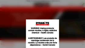 What Dynamitevape.ca website looked like in 2023 (This year)
