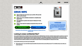 What Drivewipe.net website looked like in 2023 (This year)