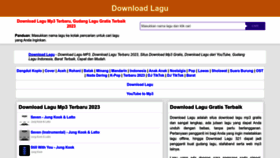 What Downloadlagu321.ink website looked like in 2023 (This year)