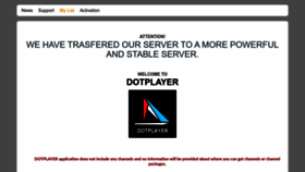 What Dotplayer.net website looked like in 2023 (This year)