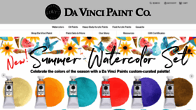 What Davincipaints.com website looked like in 2023 (1 year ago)