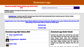 What Downloadlagu321.vip website looked like in 2023 (This year)