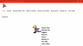 What Dubai-fleamarket.com website looked like in 2023 (This year)