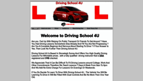What Drivingschool-4u.co.uk website looked like in 2023 (This year)