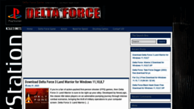 What Deltaforcegame.com website looked like in 2023 (This year)