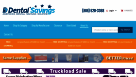 What Dentalsavings.com website looked like in 2023 (This year)