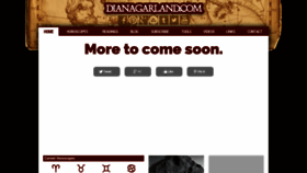 What Dianagarland.com website looked like in 2023 (This year)