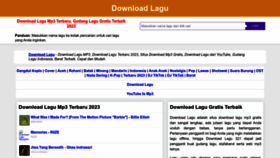 What Downloadlagu321.live website looked like in 2023 (This year)
