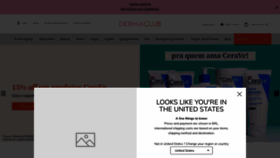 What Dermaclub.com.br website looked like in 2023 (This year)