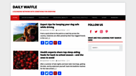 What Dailywaffle.co.uk website looked like in 2023 (This year)