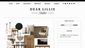 What Dearlilliestudio.com website looked like in 2023 (This year)