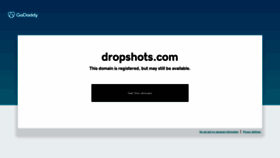 What Dropshots.com website looked like in 2023 (This year)