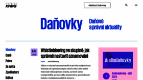 What Danovky.cz website looked like in 2023 (This year)